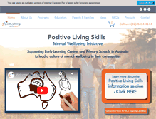 Tablet Screenshot of positivelivingskills.com